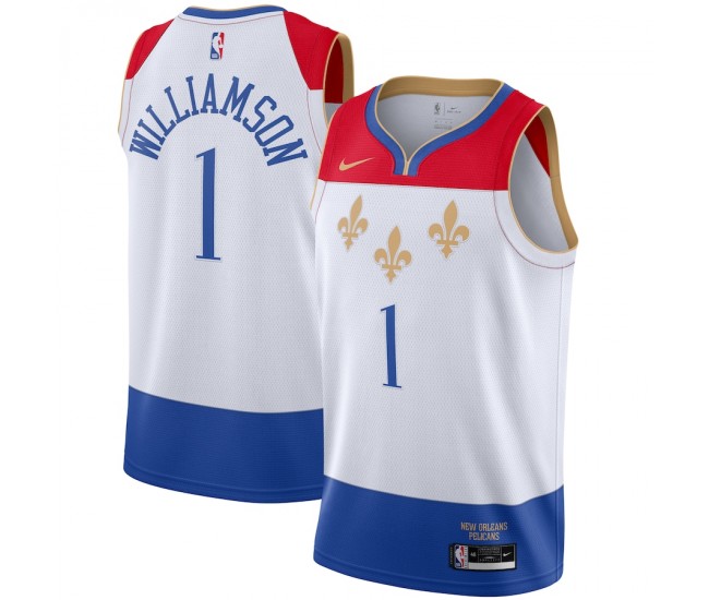 New Orleans Pelicans Zion Williamson Men's Nike White 2020/21 Swingman Player Jersey - City Edition