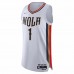 New Orleans Pelicans Zion Williamson Men's Nike White 2021/22 Authentic Player Jersey - City Edition