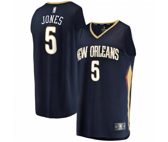 New Orleans Pelicans Herbert Jones Men's Fanatics Branded Navy 2021/22 Fast Break Replica Jersey - Icon Edition