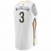 New Orleans Pelicans C.J. McCollum Men's Fanatics Branded White 2021/22 Fast Break Replica Player Jersey - Association Edition