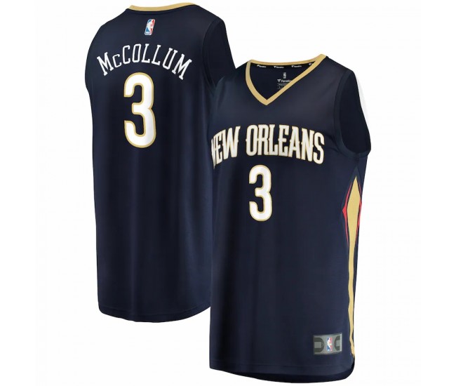 New Orleans Pelicans C.J. McCollum Men's Fanatics Branded Navy 2021/22 Fast Break Replica Player Jersey - Icon Edition