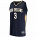 New Orleans Pelicans C.J. McCollum Men's Fanatics Branded Navy 2021/22 Fast Break Replica Player Jersey - Icon Edition