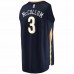 New Orleans Pelicans C.J. McCollum Men's Fanatics Branded Navy 2021/22 Fast Break Replica Player Jersey - Icon Edition