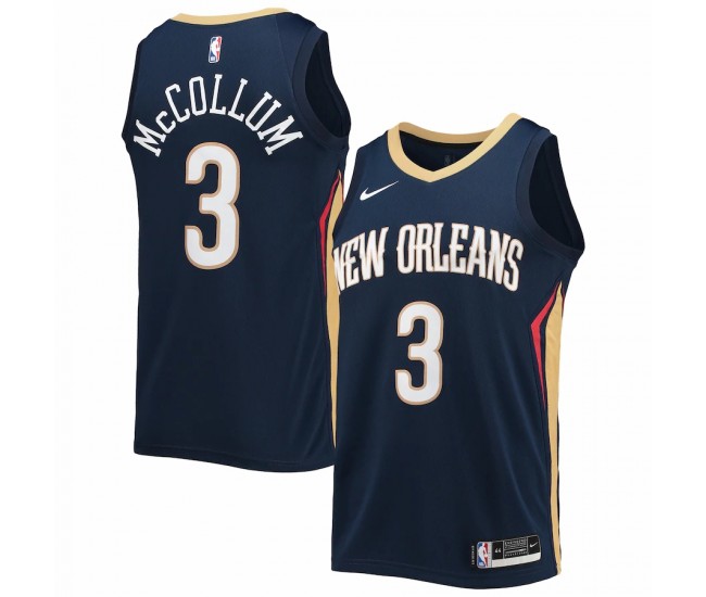 Orleans Pelicans C.J. McCollum New Nike Navy 2021/22 Swingman Jersey - Icon Edition