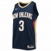 Orleans Pelicans C.J. McCollum New Nike Navy 2021/22 Swingman Jersey - Icon Edition