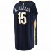 New Orleans Pelicans Jose Alvarado Men's Fanatics Branded Navy 2021/22 Fast Break Replica Jersey - Icon Edition