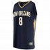 New Orleans Pelicans Naji Marshall Men's Fanatics Branded Navy 2021/22 Fast Break Replica Jersey - Icon Edition