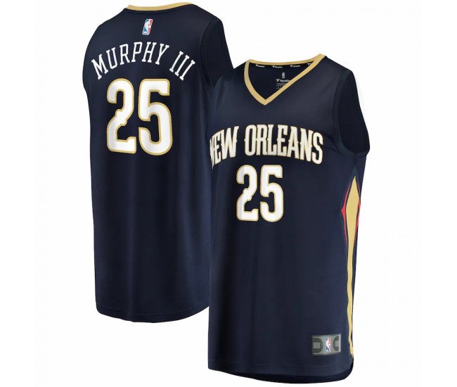 New Orleans Pelicans Trey Murphy III Men's Fanatics Branded Navy 2021/22 Fast Break Replica Jersey - Icon Edition