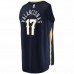 New Orleans Pelicans Jonas Valanciunas Men's Fanatics Branded Navy 2021/22 Fast Break Replica Jersey - Icon Edition