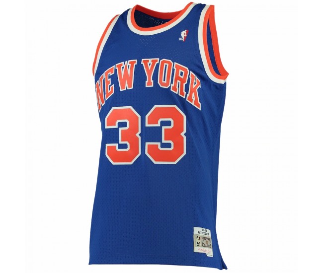 New York Knicks Patrick Ewing Men's Mitchell & Ness Blue 1991-92 Hardwood Classics Swingman Jersey