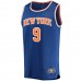 New York Knicks RJ Barrett Men's Fanatics Branded Blue Replica Fast Break Jersey - Icon Edition