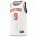 New York Knicks RJ Barrett Men's Fanatics Branded White 2019 NBA Draft First Round Pick Fast Break Replica Jersey - Association Edition