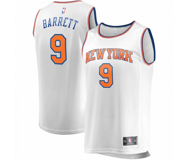 New York Knicks RJ Barrett Men's Fanatics Branded White Fast Break Player Jersey - Association Edition