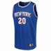 New York Knicks Kevin Knox Men's Fanatics Branded Royal Fast Break Team Replica Jersey - Statement Edition