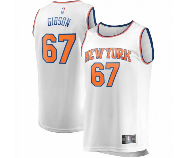 New York Knicks Taj Gibson Men's Fanatics Branded White Fast Break Player Replica Jersey - Association Edition