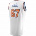 New York Knicks Taj Gibson Men's Fanatics Branded White Fast Break Player Replica Jersey - Association Edition