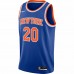 New York Knicks Kevin Knox II Men's Nike Blue 2020/21 Swingman Jersey - Icon Edition