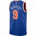 New York Knicks RJ Barrett Men's Nike Blue 2020/21 Swingman Jersey - Icon Edition