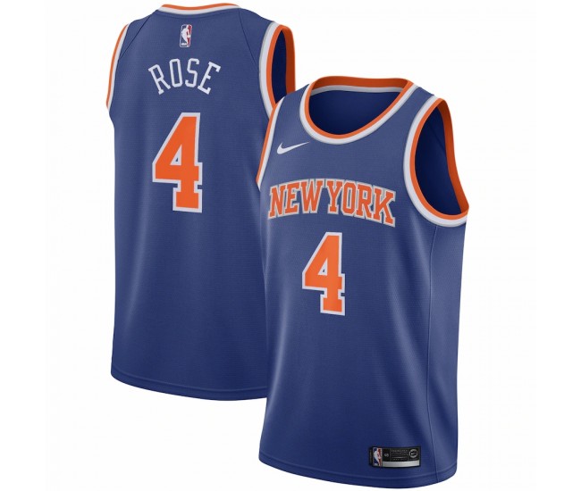 New York Knicks Derrick Rose Men's Nike Blue 2020/21 Swingman Jersey - Icon Edition