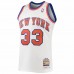 New York Knicks Patrick Ewing Men's Mitchell & Ness White Hardwood Classics Authentic 1985 Jersey