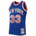 New York Knicks Patrick Ewing Men's Mitchell & Ness Blue 1996-97 Hardwood Classics NBA 75th Anniversary Diamond Swingman Jersey