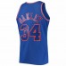 New York Knicks Charles Oakley Men's Mitchell & Ness Blue 1996-97 Hardwood Classics Swingman Jersey