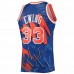 New York Knicks Patrick Ewing Men's Mitchell & Ness Blue Hardwood Classics 1991-92 Hyper Hoops Swingman Jersey