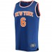 New York Knicks Quentin Grimes Men's Fanatics Branded Blue 2021/22 Fast Break Replica Jersey - Icon Edition