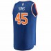 New York Knicks Jericho Sims Men's Fanatics Branded Blue 2021/22 Fast Break Replica Jersey - Icon Edition