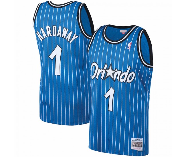 Orlando Magic Penny Hardaway Men's Mitchell & Ness Blue Big & Tall Hardwood Classics Jersey