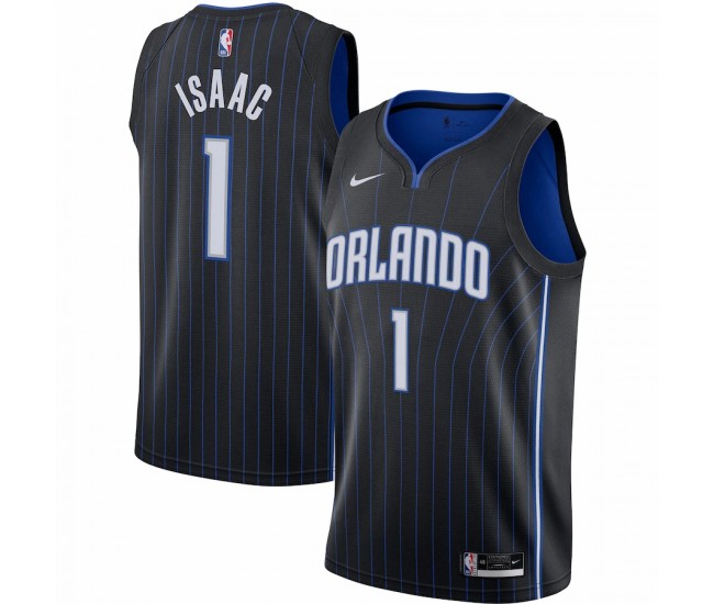 Orlando Magic Jonathan Isaac Men's Nike Black 2020/21 Swingman Jersey - Icon Edition