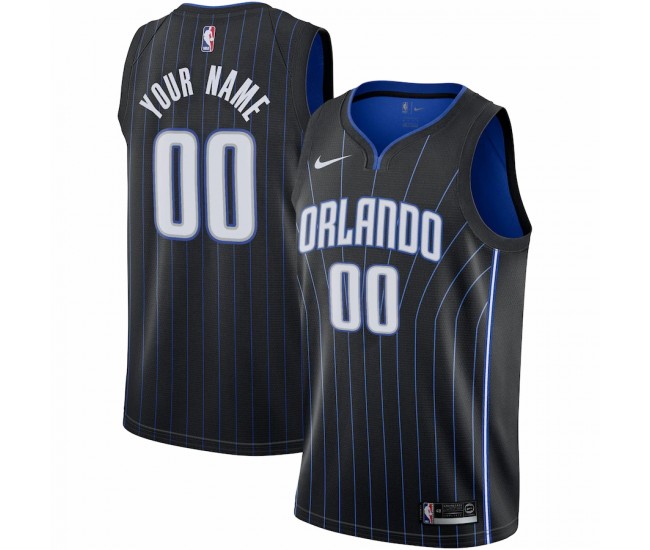 Orlando Magic Men's Nike Black 2020/21 Swingman Custom Jersey - Icon Edition