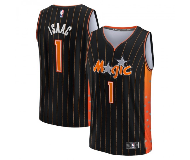 Orlando Magic Jonathan Isaac Men's Fanatics Branded Anthracite 2021/22 Fast Break Replica Jersey - City Edition