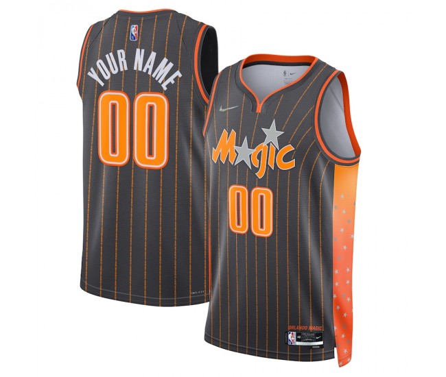 Orlando Magic Men's Nike Anthracite 2021/22 Swingman Custom Jersey - City Edition