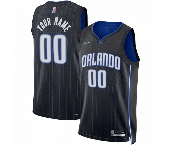 Orlando Magic Men's Nike Black 2021/22 Diamond Swingman Custom Jersey - Icon Edition