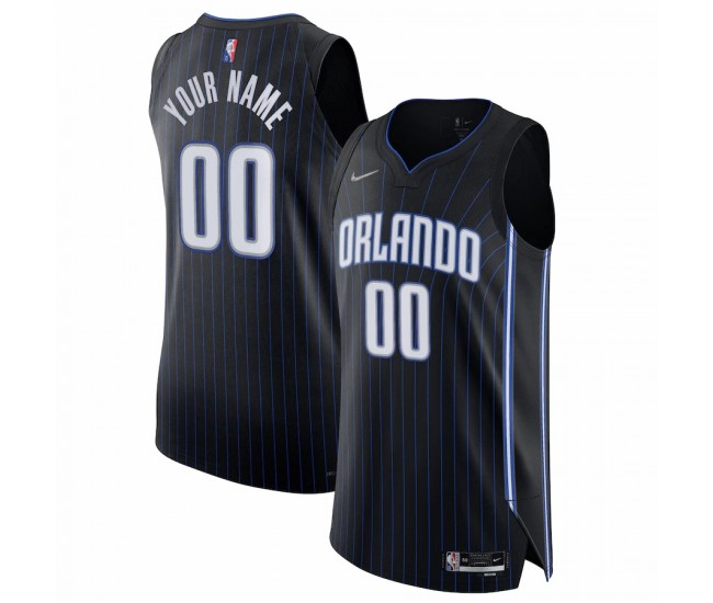 Orlando Magic Men's Nike Black 2021/22 Diamond Swingman Authentic Custom Jersey - Icon Edition