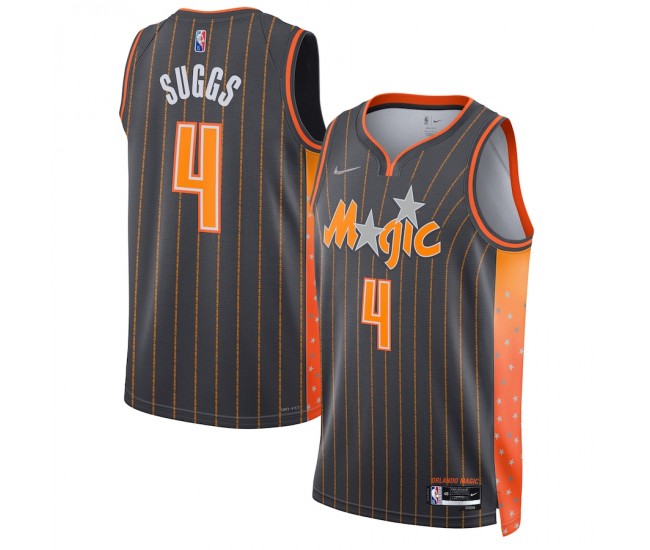 Orlando Magic Jalen Suggs Men's Nike Anthracite 2021/22 Swingman Jersey - City Edition