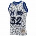 Orlando Magic Shaquille O'Neal Men's Mitchell & Ness White 1994-95 Hardwood Classics Doodle Swingman Player Jersey