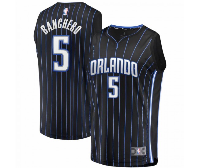 Orlando Magic Paolo Banchero Men's Fanatics Branded Black 2022 NBA Draft First Round Pick Fast Break Replica Jersey - Icon Edition