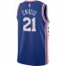 Philadelphia 76ers Joel Embiid Men's Nike Royal Swingman Jersey - Icon Edition