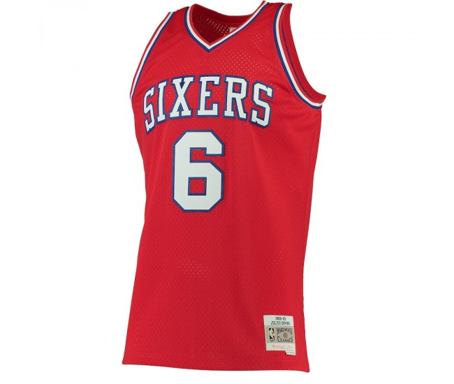 Philadelphia 76ers Julius Erving Men's Mitchell & Ness Red 1982-83 Hardwood Classics Swingman Jersey