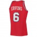 Philadelphia 76ers Julius Erving Men's Mitchell & Ness Red 1982-83 Hardwood Classics Swingman Jersey