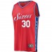 Philadelphia 76ers Furkan Korkmaz Men's Fanatics Branded Red Fast Break Replica Player Jersey - Statement Edition