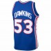 Philadelphia 76ers Darryl Dawkins Men's Mitchell & Ness Royal 1976-77 Hardwood Classics Swingman Player Jersey