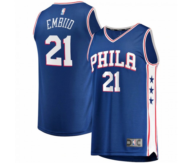 Philadelphia 76ers Joel Embiid Men's Fanatics Branded Royal Fast Break Replica Player Jersey - Icon Edition