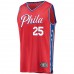 Philadelphia 76ers Ben Simmons Men's Fanatics Branded Red Fast Break Replica Jersey - Statement Edition