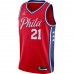 Philadelphia 76ers Joel Embiid Men's Jordan Brand Red 2020/21 Swingman Jersey - Statement Edition