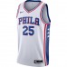 Philadelphia 76ers Ben Simmons Men's Nike White 2020/21 Swingman Jersey - Association Edition