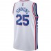 Philadelphia 76ers Ben Simmons Men's Nike White 2020/21 Swingman Jersey - Association Edition