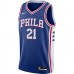 Philadelphia 76ers Joel Embiid Men's Nike Royal 2020/21 Swingman Jersey - Icon Edition